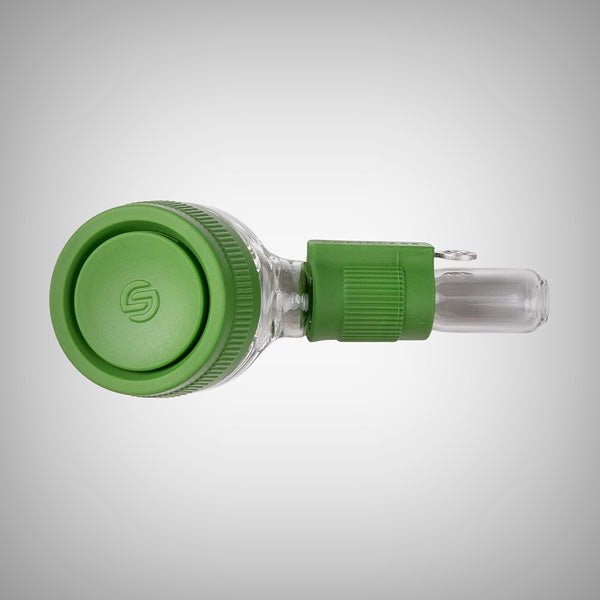 Softglass Core Hand Pipe with borosilicate glass bowl and silicone grip
