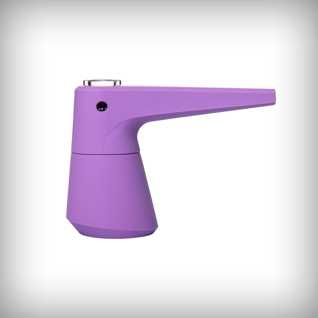 Softglass Pier Bubbler in Amethyst with platinum-cured silicone body