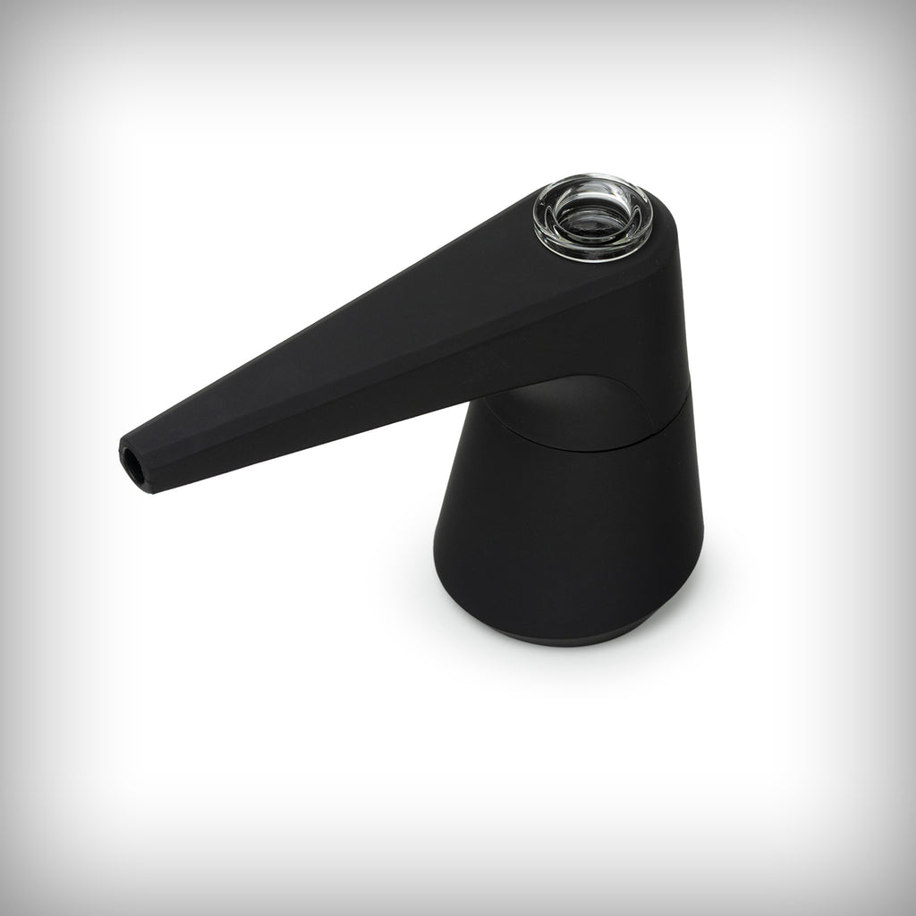 Softglass Pier Bubbler in Onyx from the opposite angled view
