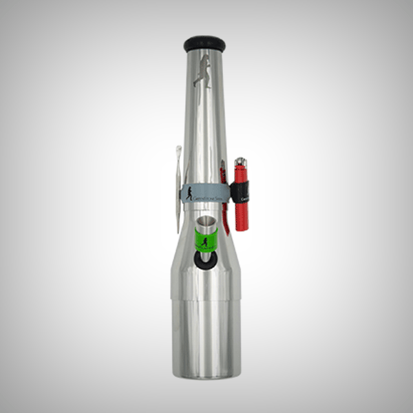 Stainless steel travel bong with removable modular sections