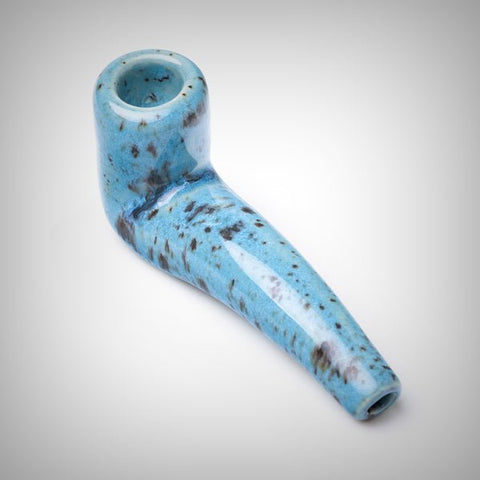 Stoned Potter 5 inch mini sherlock pipe handcrafted ceramic design