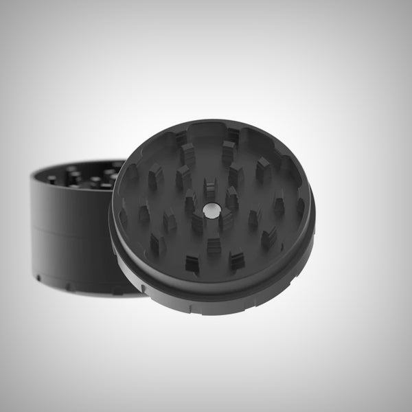Tank ShredStep Grinder components separated in a vertical exploded view