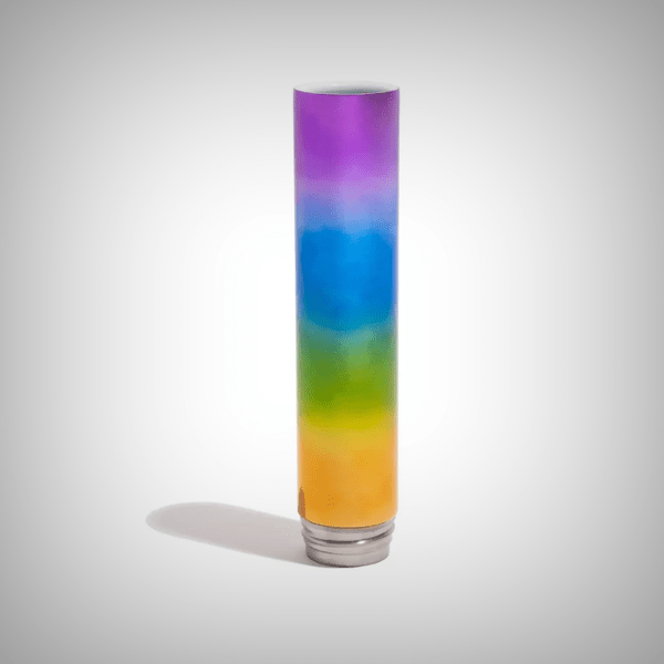 Vacuum-insulated stainless steel beaker bong with borosilicate glass bowl