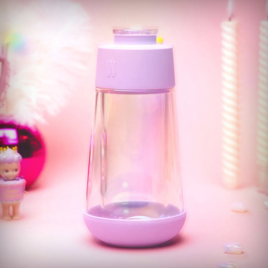 Weday Iridescent Lavender Gravity Bong in a softly lit lifestyle setting