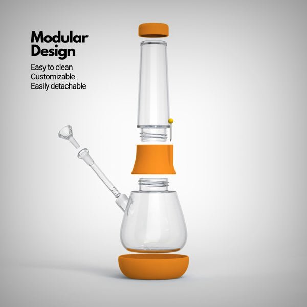 Weday modular water pipe made from 5mm borosilicate glass