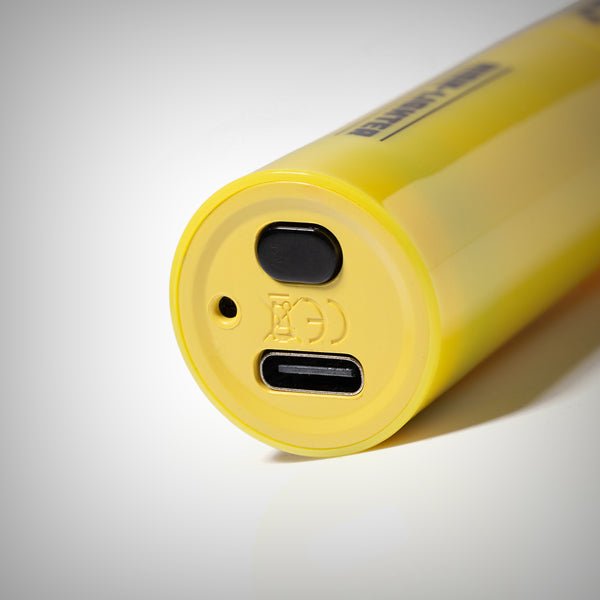 Yellow BIGFUN! High-Lighter 510 Battery with removable cap