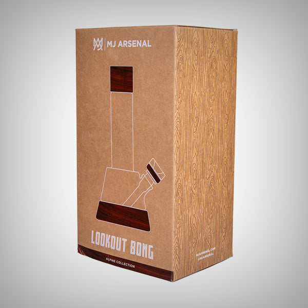 MJ Arsenal Alpine Lookout Water Pipe with Walnut Accents