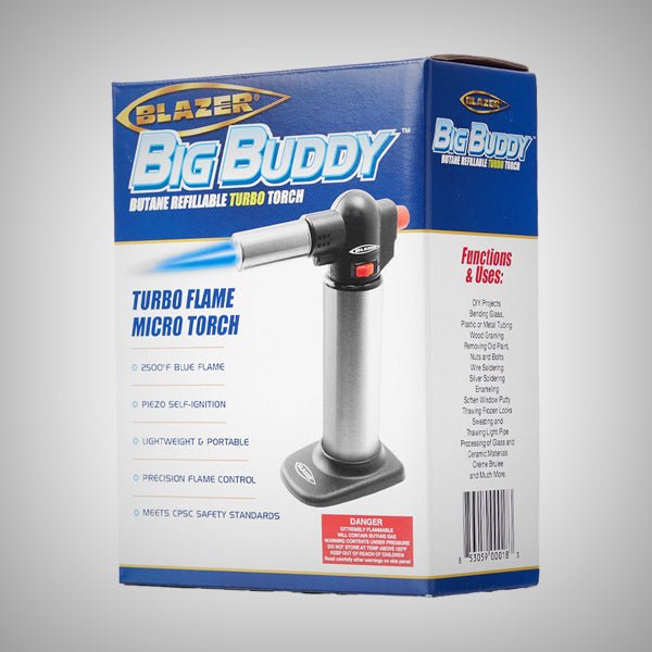 Big Buddy Turbo Torch | 2500°F Adjustable Butane Torch by Blazer | Accessories | 421Store online smoke shop