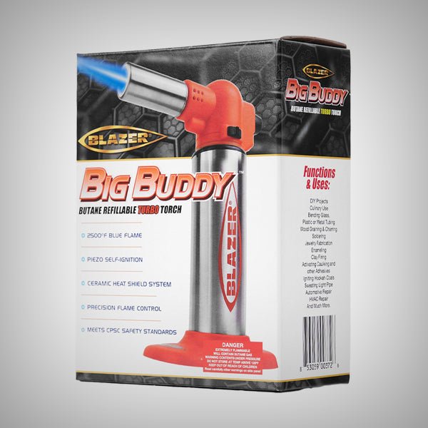 Big Buddy Turbo Torch | 2500°F Adjustable Butane Torch by Blazer | Accessories | 421Store online smoke shop