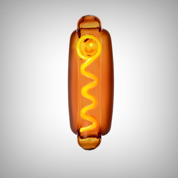 BIGFUN! Glizzy Hot Dog Hand Pipe | Borosilicate Glass by BIGFUN! | Bongs & Waterpipes | 421Store online smoke shop