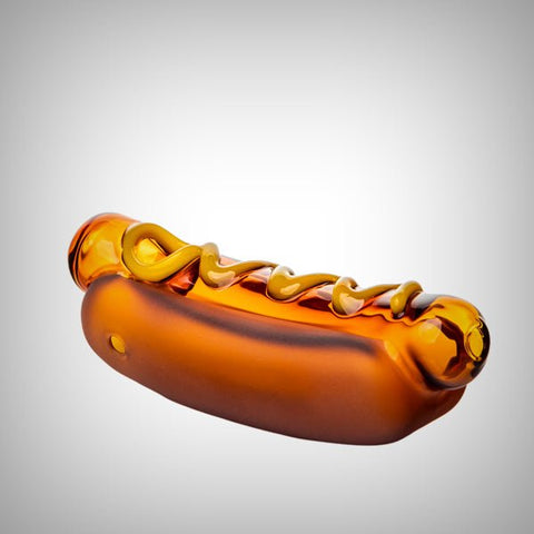 BIGFUN! Glizzy Hot Dog Hand Pipe | Borosilicate Glass by BIGFUN! | Bongs & Waterpipes | 421Store online smoke shop