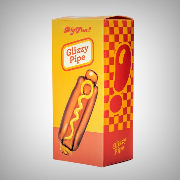 BIGFUN! Glizzy Hot Dog Hand Pipe | Borosilicate Glass by BIGFUN! | Bongs & Waterpipes | 421Store online smoke shop