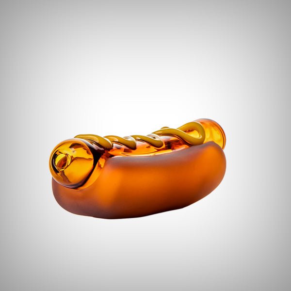 BIGFUN! Glizzy Hot Dog Hand Pipe | Borosilicate Glass by BIGFUN! | Bongs & Waterpipes | 421Store online smoke shop