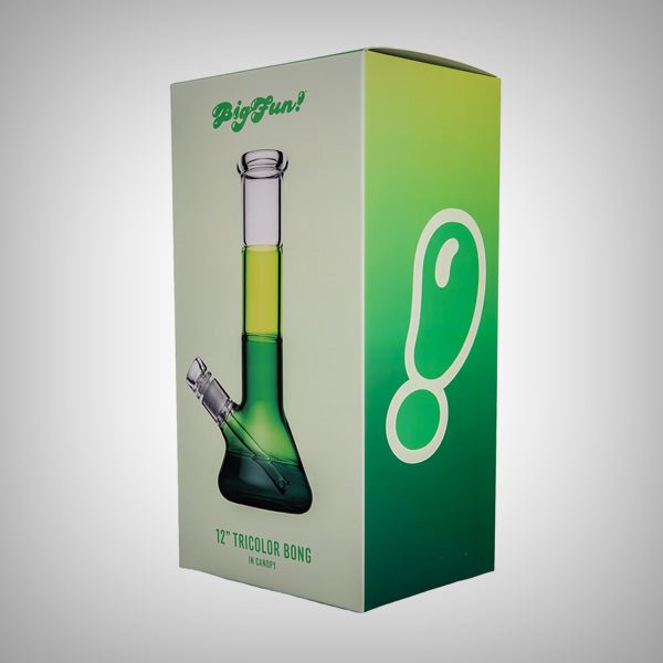 BIGFUN! Tricolor Bong – Durable 5mm Glass Water Pipe by BIGFUN! | Bongs & Waterpipes | 421Store online smoke shop