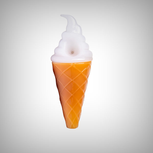 BIGFUN! glass hand pipe with playful ice cream cone design