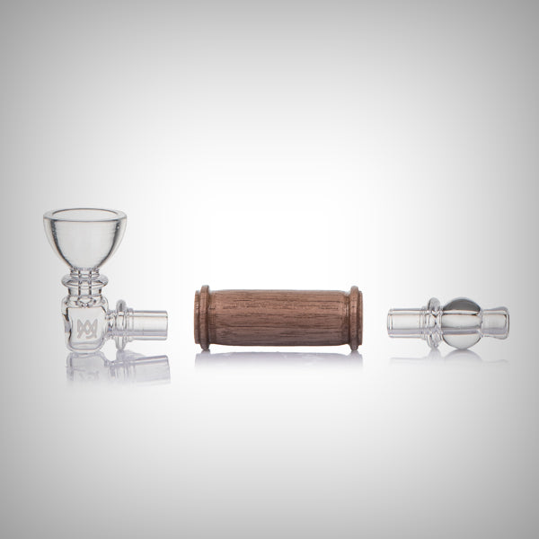 Compact MJ Arsenal Creek glass hand pipe