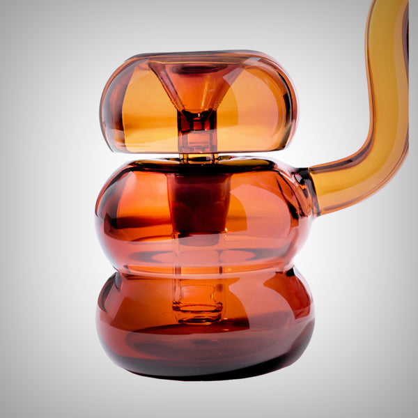 Memphis-inspired Bolla Bubbler glass water pipe by NWTN Home