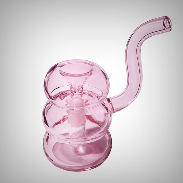 Small glass bubbler compatible with standard 14mm bowls