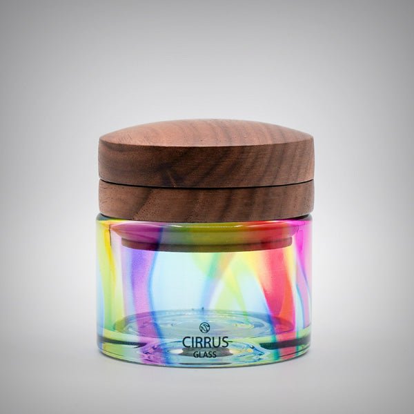 Cirrus Glass Grinder – 2.5” Premium Glass & Walnut Grinder (3 Styles) by Cirrus Glass | Smoking Accessories | 421Store online smoke shop