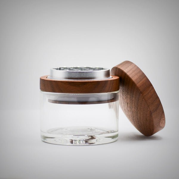 Cirrus Glass Grinder – 2.5” Premium Glass & Walnut Grinder (3 Styles) by Cirrus Glass | Smoking Accessories | 421Store online smoke shop