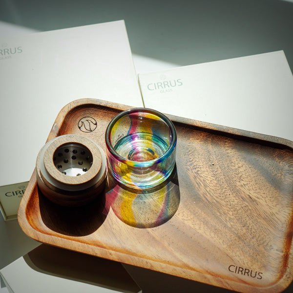 Cirrus Glass Grinder – 2.5” Premium Glass & Walnut Grinder (3 Styles) by Cirrus Glass | Smoking Accessories | 421Store online smoke shop