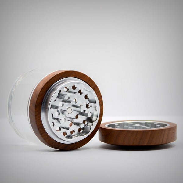 Cirrus Glass Grinder – 2.5” Premium Glass & Walnut Grinder (3 Styles) by Cirrus Glass | Smoking Accessories | 421Store online smoke shop