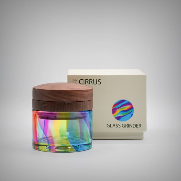 Cirrus Glass Grinder – 2.5” Premium Glass & Walnut Grinder (3 Styles) by Cirrus Glass | Smoking Accessories | 421Store online smoke shop