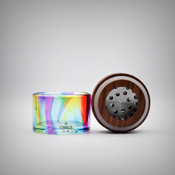 Cirrus Glass Grinder – 2.5” Premium Glass & Walnut Grinder (3 Styles) by Cirrus Glass | Smoking Accessories | 421Store online smoke shop