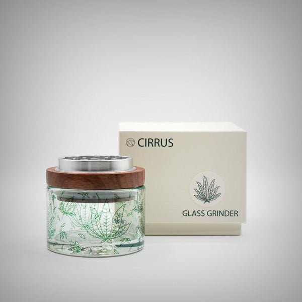 Cirrus Glass Grinder – 2.5” Premium Glass & Walnut Grinder (3 Styles) by Cirrus Glass | Smoking Accessories | 421Store online smoke shop