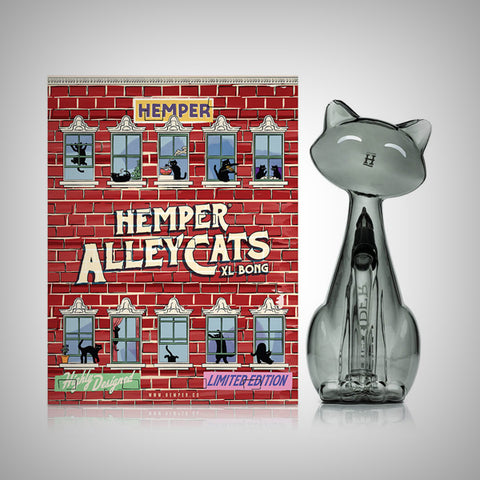 HEMPER Alley Cats borosilicate glass water pipe