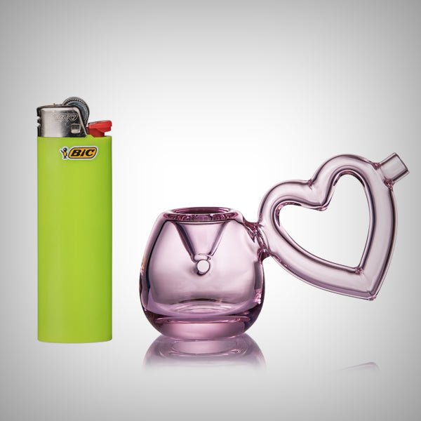 Love Handle Hand Pipe by MJ Arsenal – Valentine’s Collection 2026 by MJ Arsenal | Waterpipes | 421Store online smoke shop