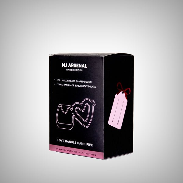 Love Handle Hand Pipe by MJ Arsenal – Valentine’s Collection 2026 by MJ Arsenal | Waterpipes | 421Store online smoke shop