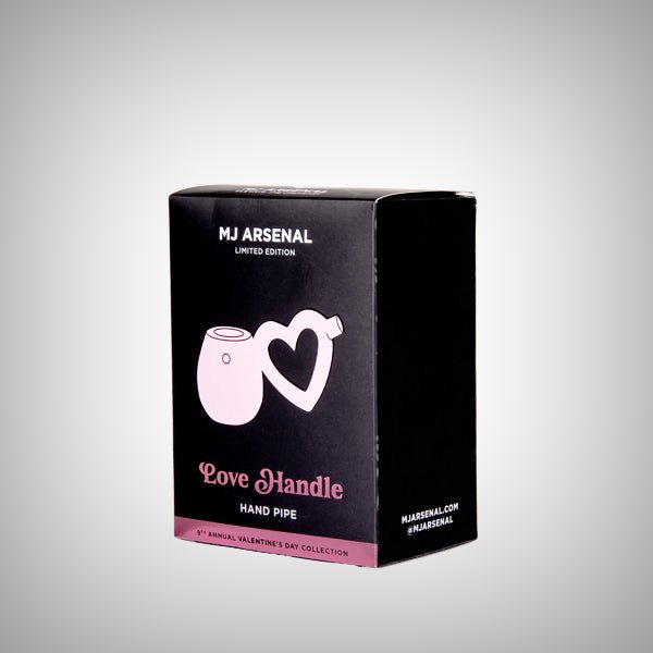 Love Handle Hand Pipe by MJ Arsenal – Valentine’s Collection 2026 by MJ Arsenal | Waterpipes | 421Store online smoke shop