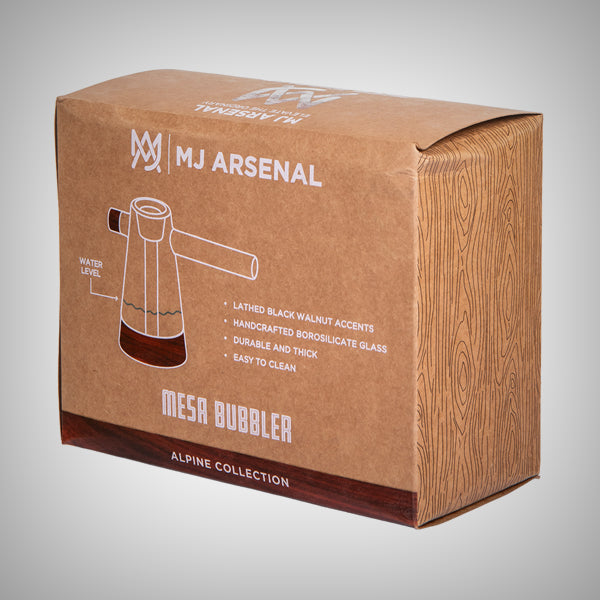 MJ Arsenal Mesa bubbler combining portability and water filtration