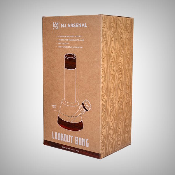 MJ Arsenal Alpine Lookout Water Pipe with Walnut Accents by MJ Arsenal | Bongs & Waterpipes | 421Store online smoke shop