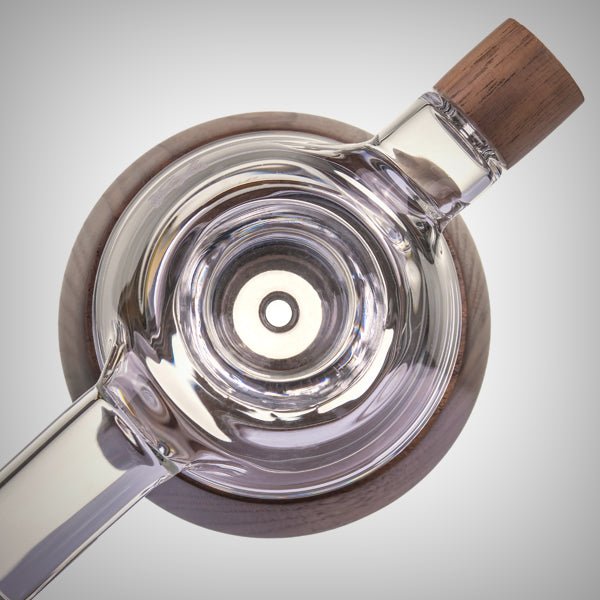 MJ Arsenal Base Camp Hand Pipe – Glass & Walnut Design by MJ Arsenal | Glass Pipes | 421Store online smoke shop