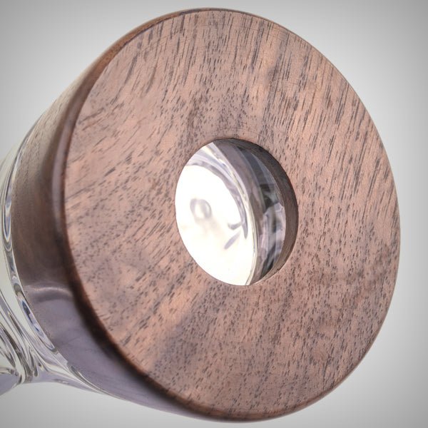 MJ Arsenal Base Camp Hand Pipe – Glass & Walnut Design by MJ Arsenal | Glass Pipes | 421Store online smoke shop