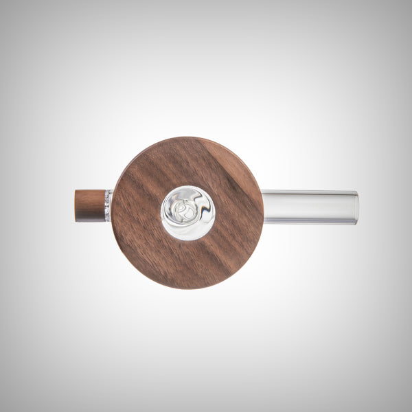 Compact MJ Arsenal Mesa glass bubbler designed for smooth water-filtered sessions
