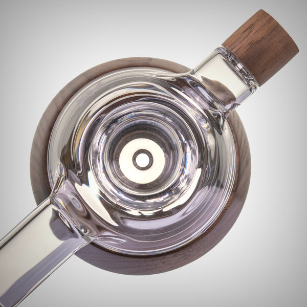 Base Camp hand pipe featuring durable borosilicate glass construction