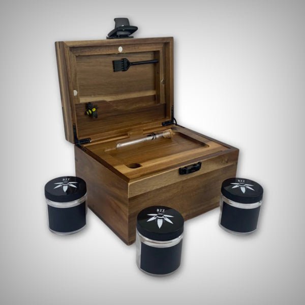 OG Bzz Box - Large Wooden Stash Box (9" x 7" x 6") by Bzz Box | Storage Solutions | 421Store online smoke shop