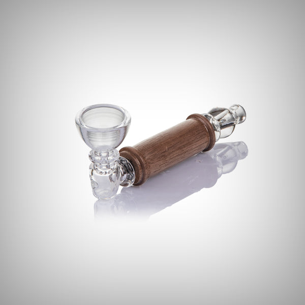 g
Compact glass hand pipe designed by MJ Arsenal