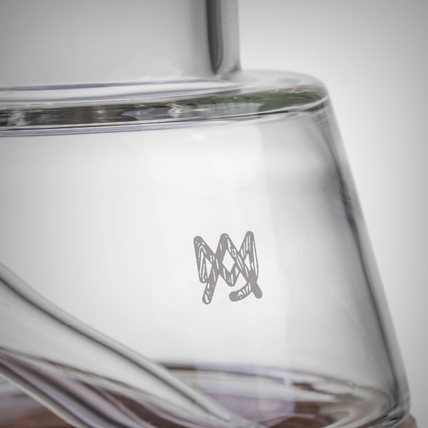 MJ Arsenal Alpine Lookout Water Pipe with Walnut Accents