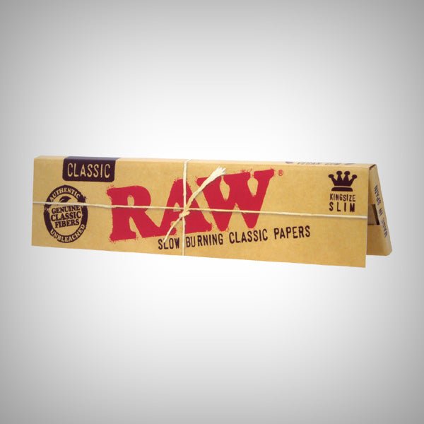 RAW Classic Rolling Papers King Size Slim – Natural Unbleached by RAW | rolling paper | 421Store online smoke shop