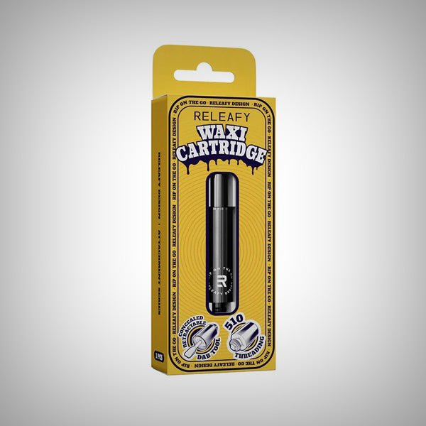 RELEAFY WAXI – 510 Thread Refillable Wax Cartridge with Built - In Dab Tool by Releafy | Vaporizers | 421Store online smoke shop