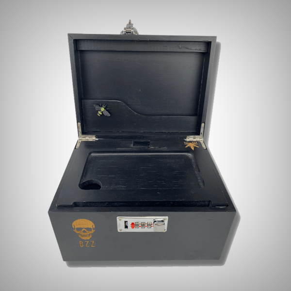 Stash Box Skull Pattern Large Bzz Box (9" x 7" x 6") 421Store