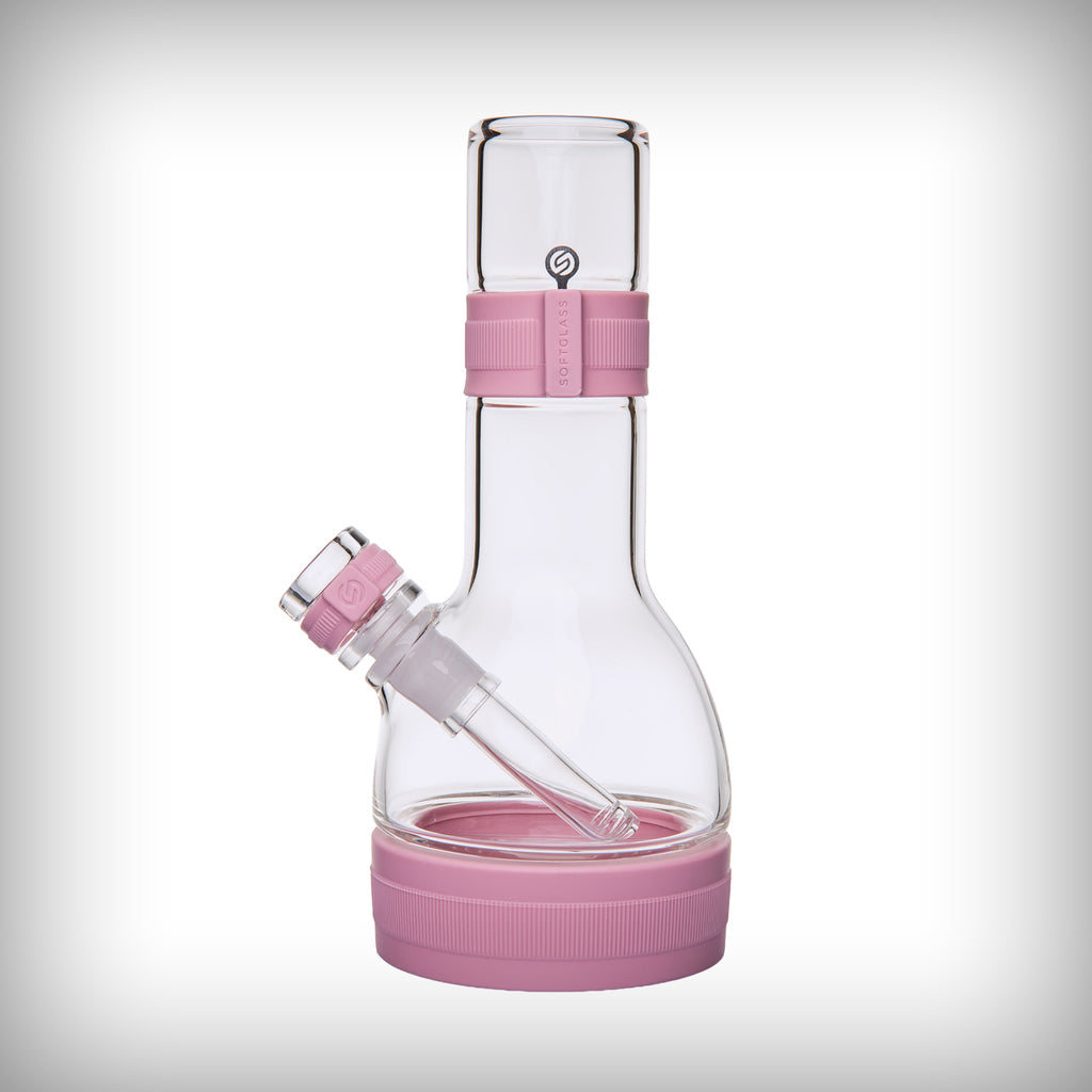 Softglass Core Water Pipe | Glass Bong with Silicone Grip