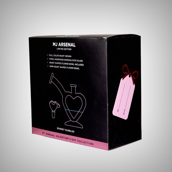 Sonnet Bubbler by MJ Arsenal – Valentine’s Collection 2026 by MJ Arsenal | Waterpipes | 421Store online smoke shop
