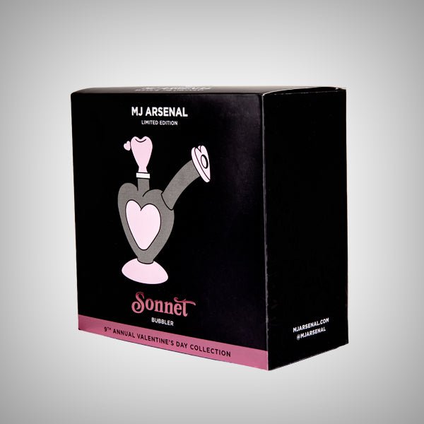 Sonnet Bubbler by MJ Arsenal – Valentine’s Collection 2026 by MJ Arsenal | Waterpipes | 421Store online smoke shop