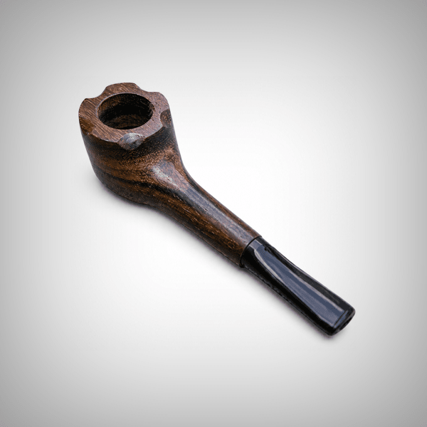 The Mill L-2 Small Wooden Smoking Pipe with Carved Bowl by The Mill | Pipes & Blunts | 421Store online smoke shop