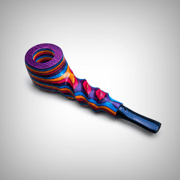 The Mill Rainbow Wood Pipe – Carved Spiral Design by The Mill | Pipes & Blunts | 421Store online smoke shop